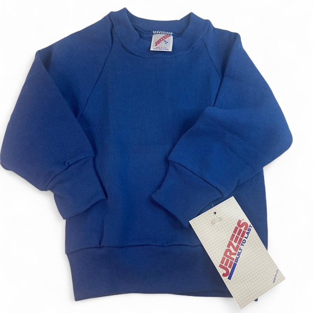 Jerzees Kids Blue Crewneck Jacket